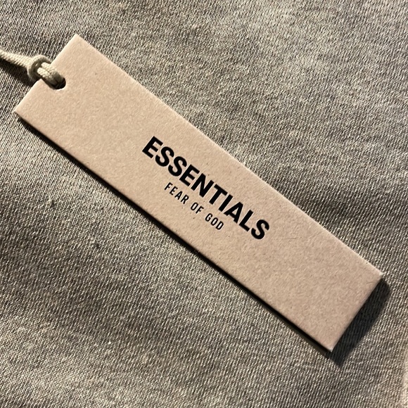 Fear of God Essentials Relaxed Dark Oatmeal Hoodie, Men size L - Picture 5 of 10